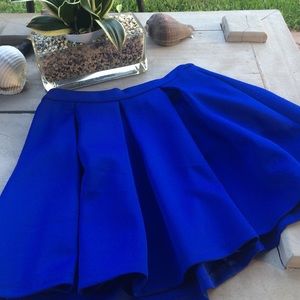 Royal blue skater skirt