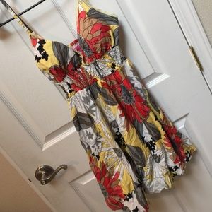 Bright mini summer dress