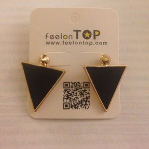 Triangle statement earrings