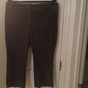 Brown Pants with Buttons like new