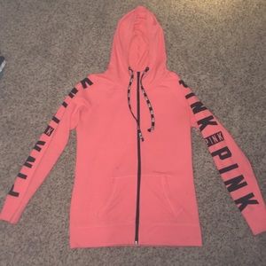women's VS Pink zip up hoodie !