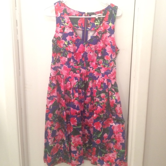 Milly Sleeveless Floral Print Dress