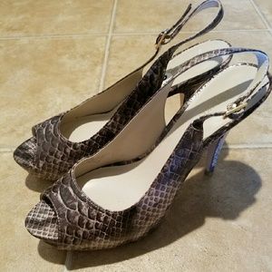 Nine West Snake skin Print Heels