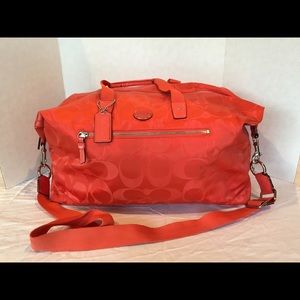 Coach Silk Signature Travel Bag