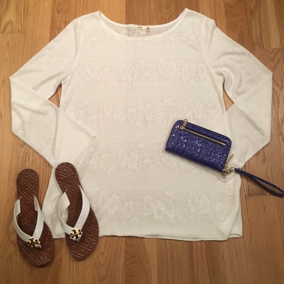 Dylan white patterned sweater