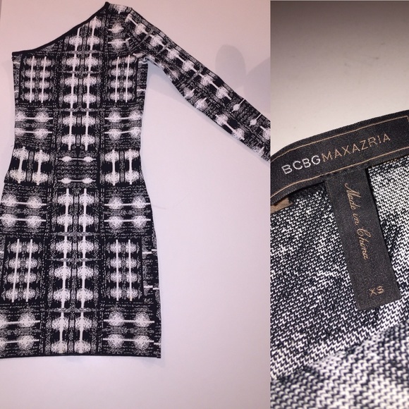 Sexy black and white mini dress, Worn ONLY ONCE