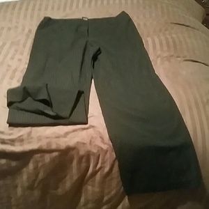 Black with Silver pinstripe slacks