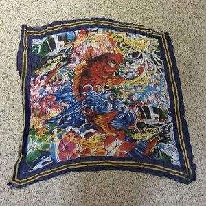 Christian Audigier Koi Fish Scarf Wrap