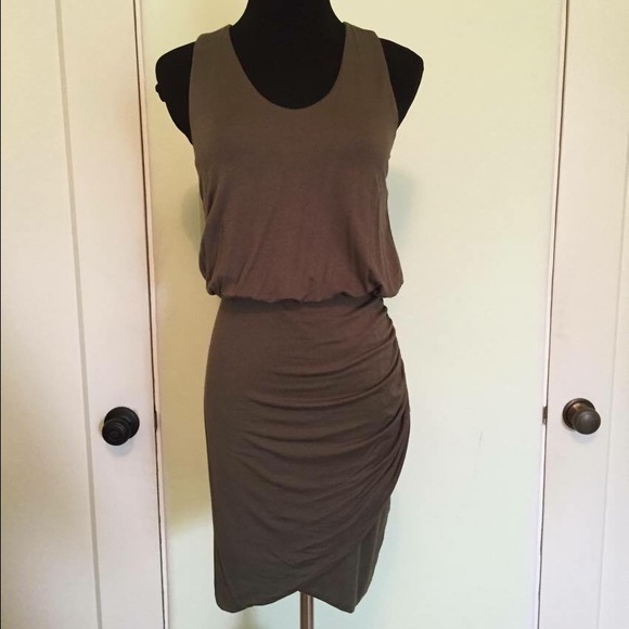 Banana Republic mossy green mini dress
