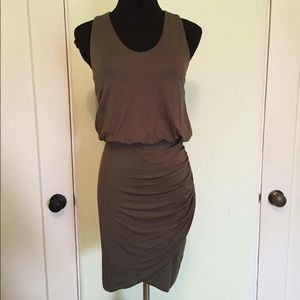 Banana Republic mossy green mini dress