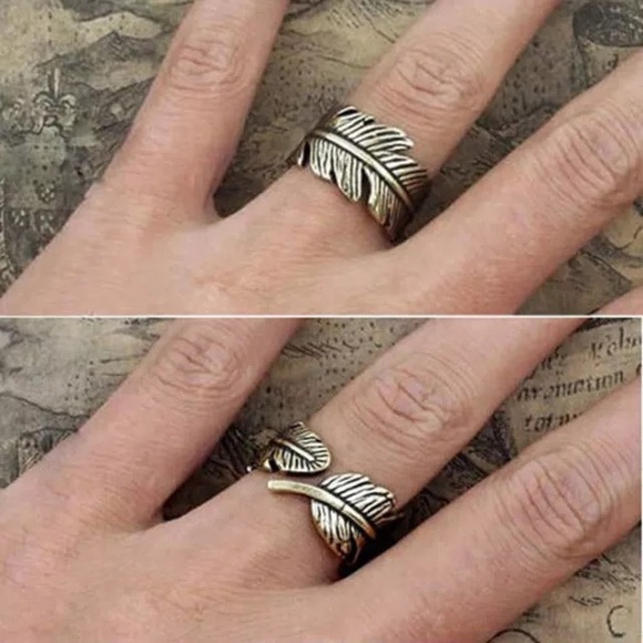 Boho feather ring - Picture 2 of 2