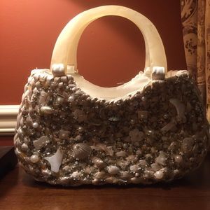 NWT Chico's Shell Straw Bag