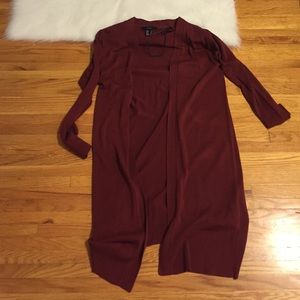 Long trench sweater