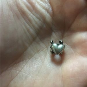 Sterling Silver Heart Anchor Cross Trollbeads