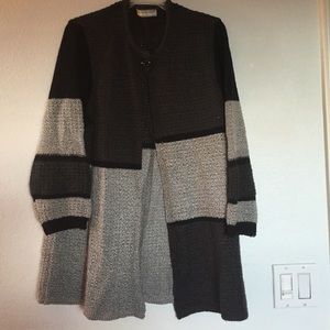Allison Daley II Black & Grey Cardigan