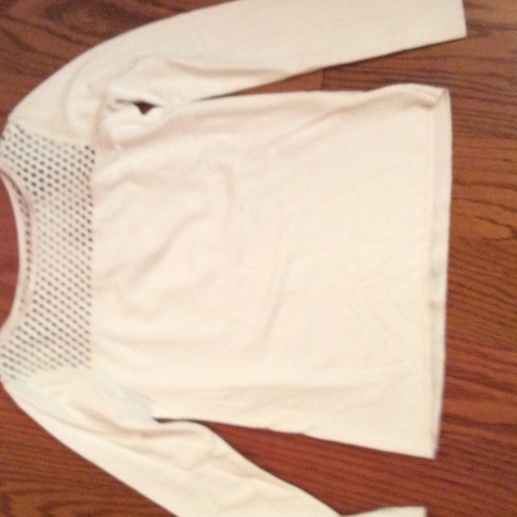 Fabulous Bailey 44 leather yoked sweater