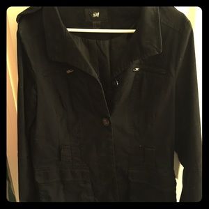 Black military style jacket