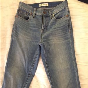 Madewell High Riser Crop Size 25 Light Wash