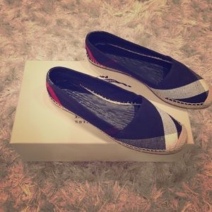 Burberry Hodgeson Check Canvas Flat Espadrille