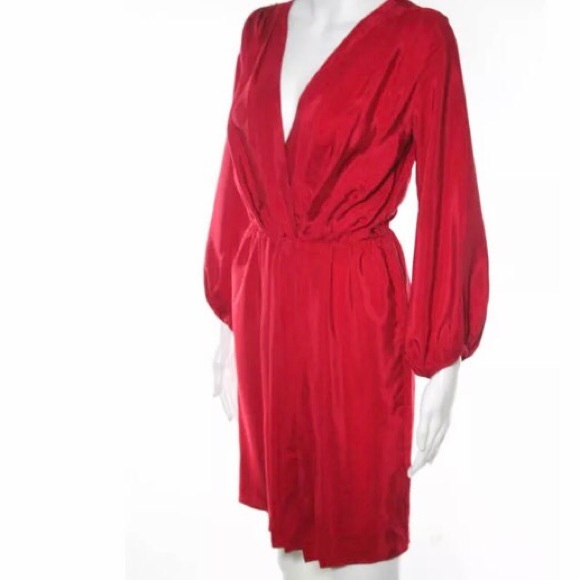 Amanda Uprichard Dresses & Skirts - Amanda Uprichard red silk dress size P