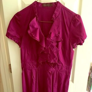 The Limited magenta work dress