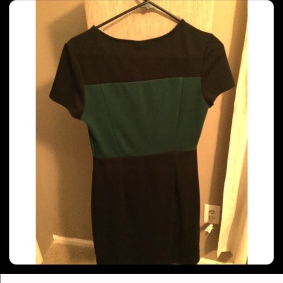 Merona black and green dress