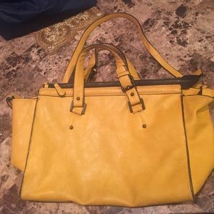 Zara Yellow Mustard large tote