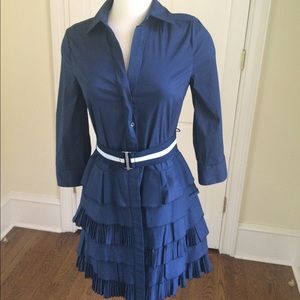 BCBG MaxAzria Shirt Dress w/Ruffles