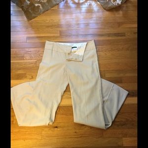Cream dress pants 7/8 tall