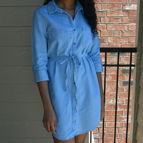 Chambray Tunic Dress