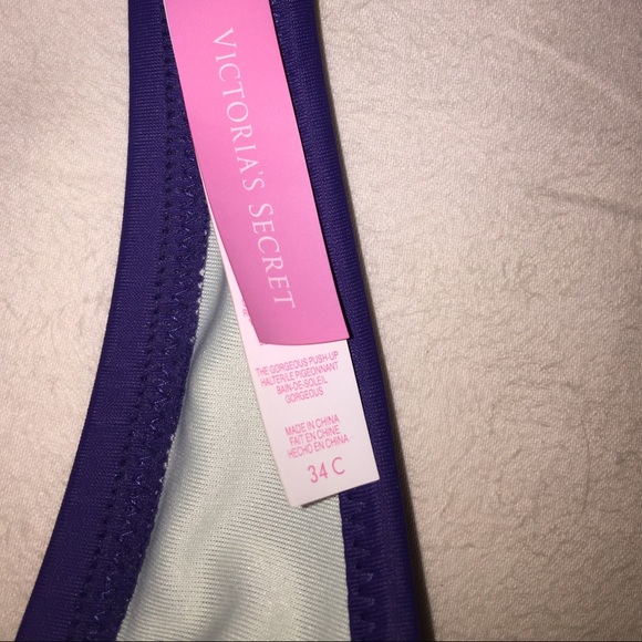 Dark blue bathing suite top from Victoria Secret. - Picture 4 of 4