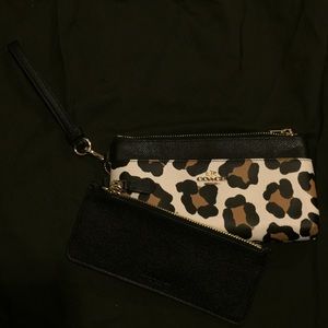 Coach ocelet print wristlet