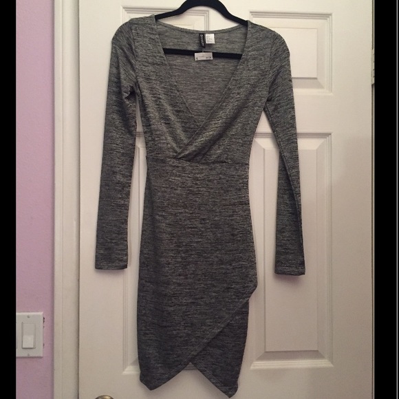 NWT Gray Bodycon dress