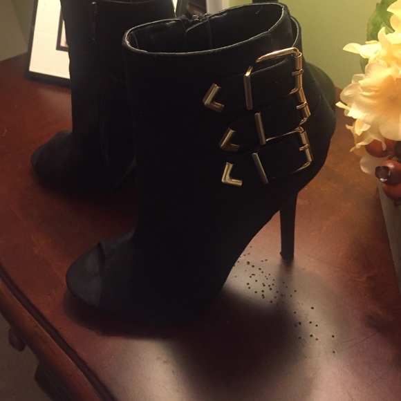 Bebe black booties