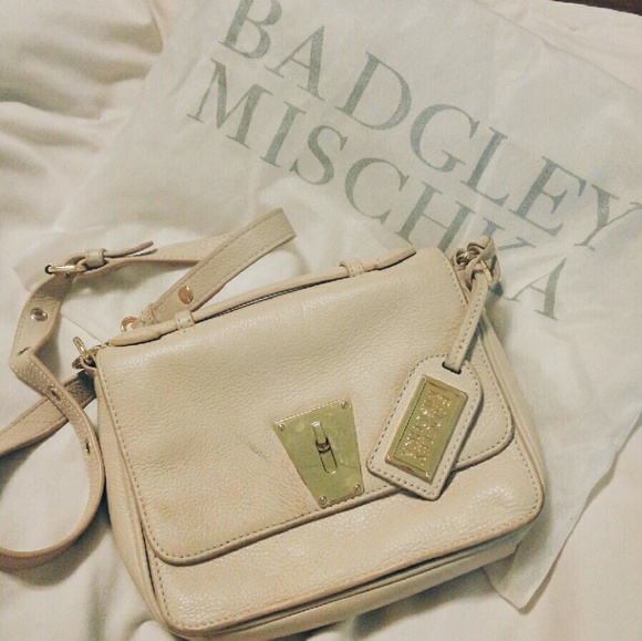 badgley mischka latte crossbody