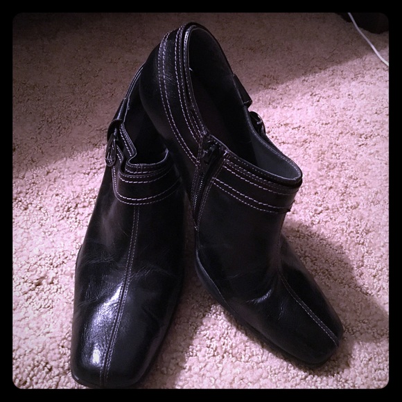 Black ankle boots