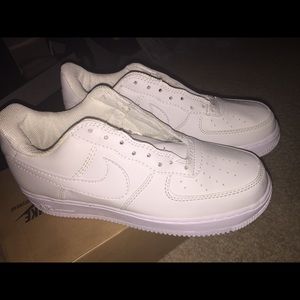 White Nike Air Force 1s