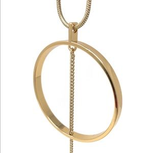 Jenny Bird Gold Rhine Pendant Necklace.