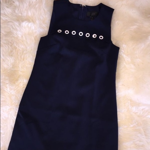🎉HostPick🎉 J.Crew Scalloped Dress with Grommets - Picture 4 of 4