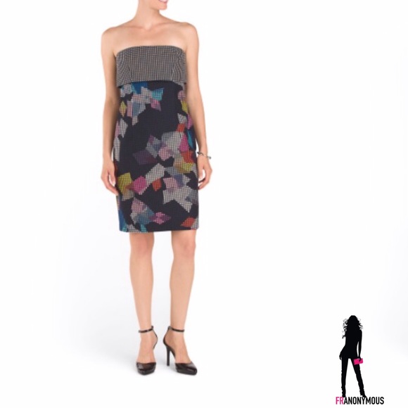 Trina Turk  Strapless Dress 4, 6 - Picture 2 of 3