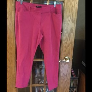 WHBM Hot Pink Capri Pants