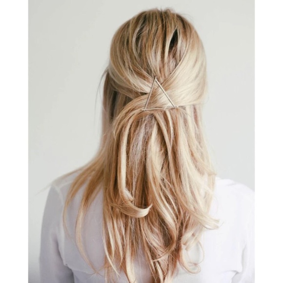 Gold Triangle Hair Clip