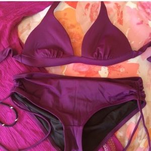 Vs lg purple two piece swim