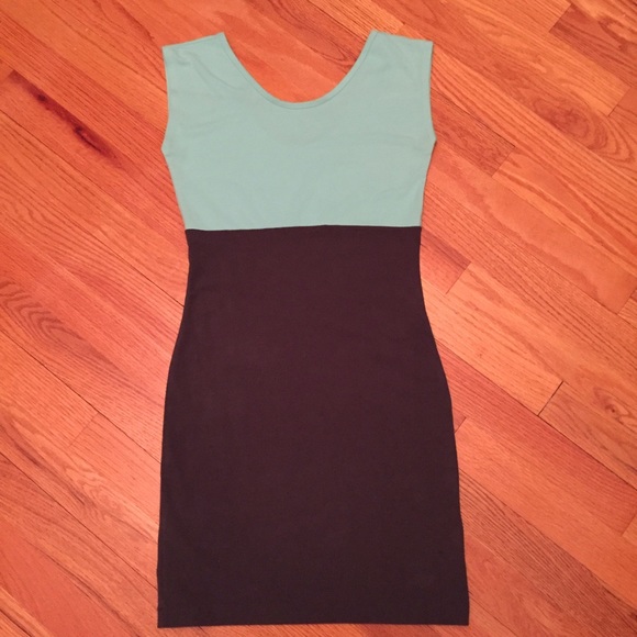 American Apparel Colorblock Mini Dress Sz S