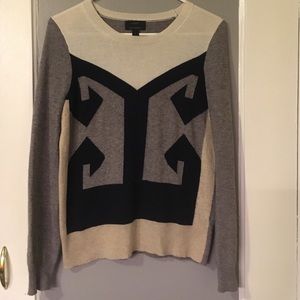 Geometric print JCrew sweater