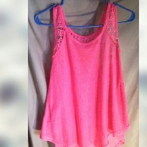 Hot pink tank top