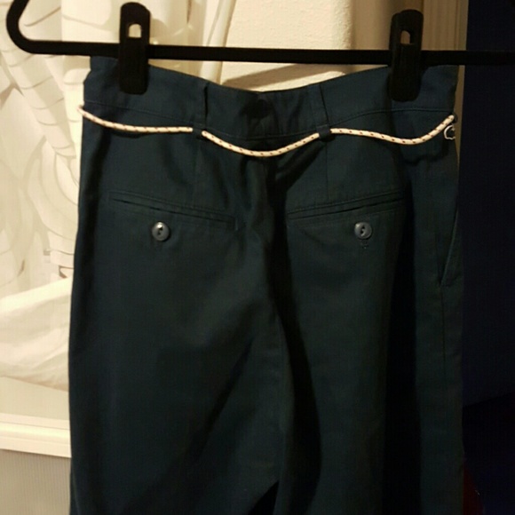 Navy high waisted Lacoste pants - Picture 3 of 5