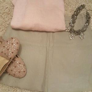 Gray Vegan Leather Skirt {BCBG}