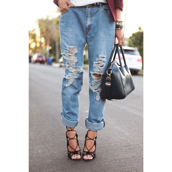 One Teaspoon Denim - one teaspoon distressed super baggies 25