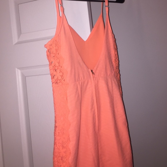 Hello Molly orange/peach/coral dress - Picture 3 of 3